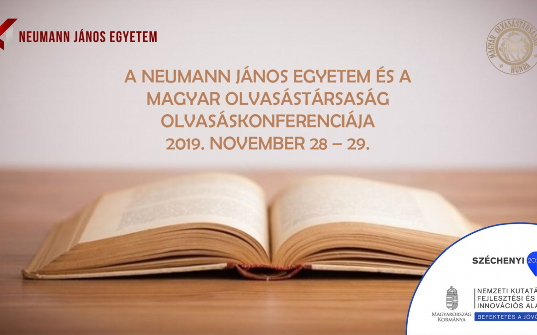 Neumann János Egyetem és a Magyar Olvasástársaság olvasáskonferenciát rendez